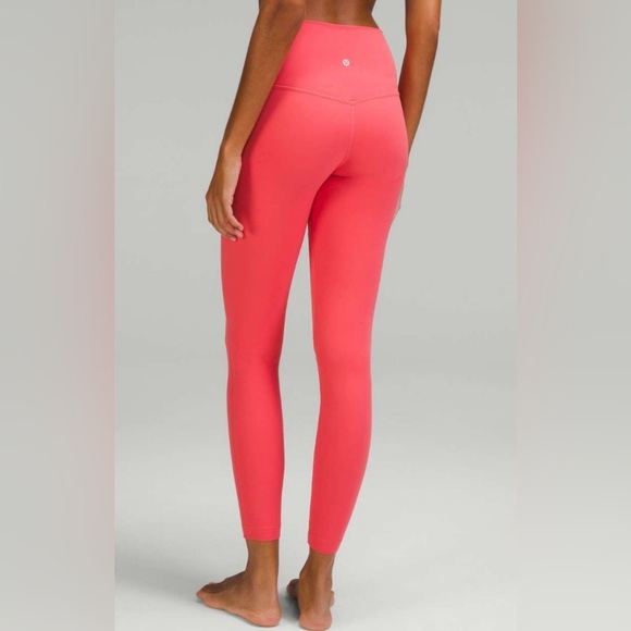 Lululemon High Rise Align Leggings Pale Raspberry Hot Pink in size 8 - Picture 3 of 8